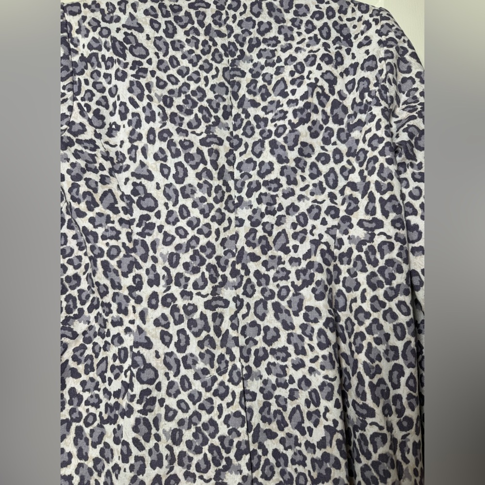 Rachel Zoe Leopard Print Blazer - Black and White - Picture 9 of 12